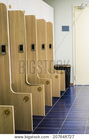 Interior of a cloakroom