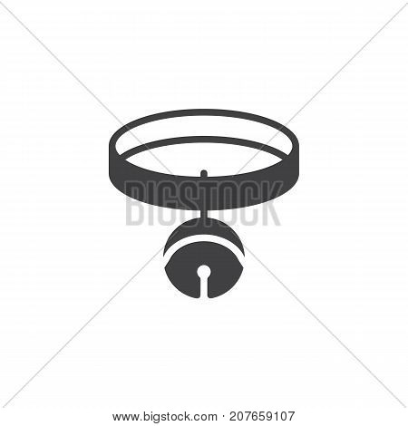 Pet sleighbell icon vector, filled flat sign, solid pictogram isolated on white. Symbol, logo illustration.