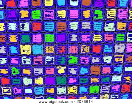 Grunge cuadrado colorido diseño abstracto