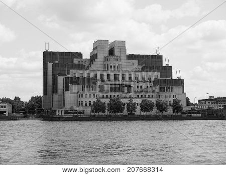 British Secret Service In London Black And White