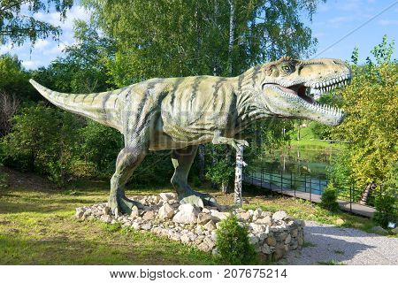 KIROV, RUSSIA - AUGUST 30, 2017: Tyrannosaurus Rex in 