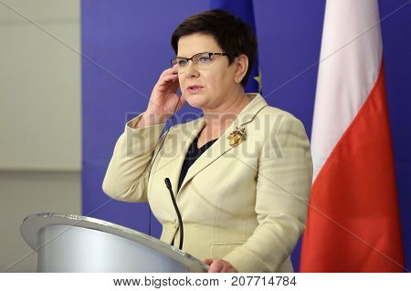 Prime Minister Of Poland Beata Szydlo