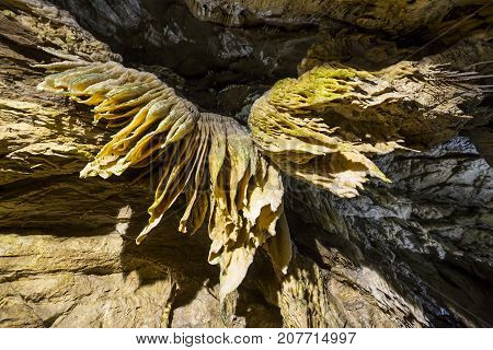 Inside Of A Beautiful Colourful Cave