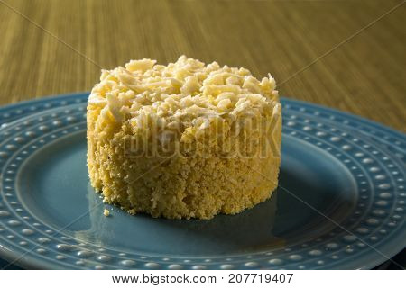 Corn Couscous. Cuscuz Into A Dish