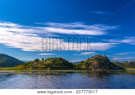 Valley of the Skadar Lake. Montenegro. Photo taken at Skadar Lake Podgorica region.