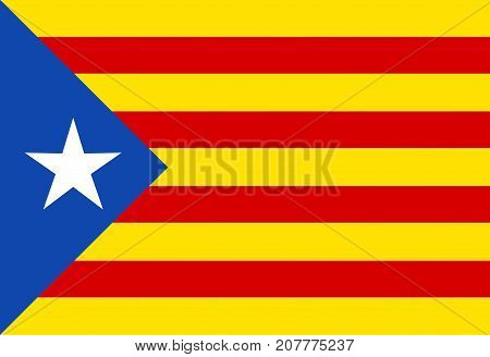 The flag as used by the Catalan portion of Spain