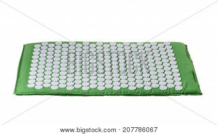 Acupuncture mat for treatment in orthopedics. For the spine