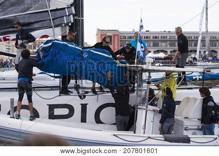 08.10.2017 Trieste, Italy. Barcolana, International Traditional Regatta