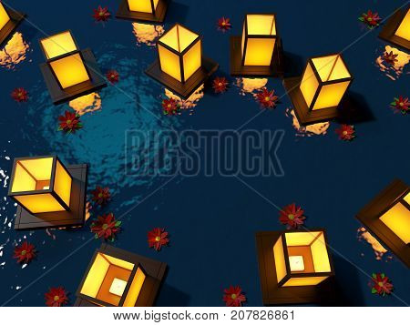 Lanterns On Water