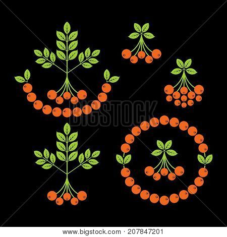 Rovan icon or logo in modern line style. Vector illustration on a black background