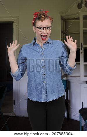 Very Surprised Woman