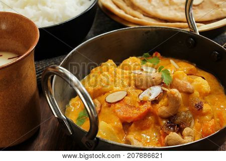 Veg Kolhapuri - Mixed vegetables in thick spiced gravy from Kolhapur MaharashtraIndia