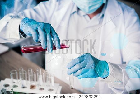 scientistand doctor working in science and chemical for health