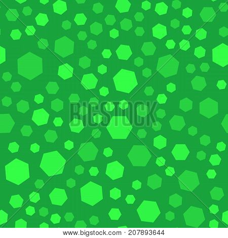 Abstract polygon seemles pattern green color vector graphic