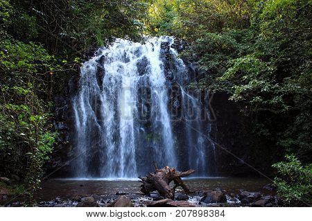 Ellinja Waterfalls, in the Atherton Tablelands, northern Queensland, Australia