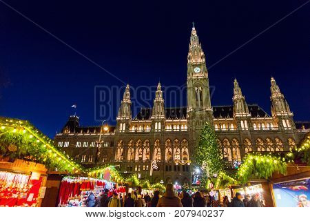 Christmas market in Vienna