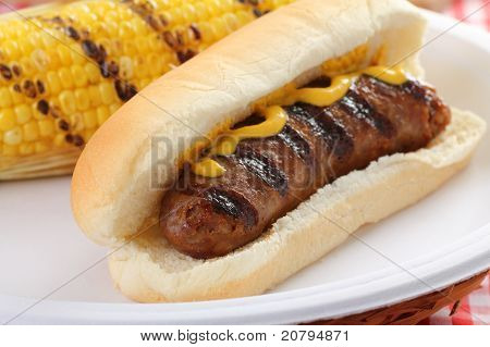Grillet Bratwurst