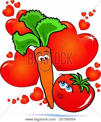 Vegetables in love
