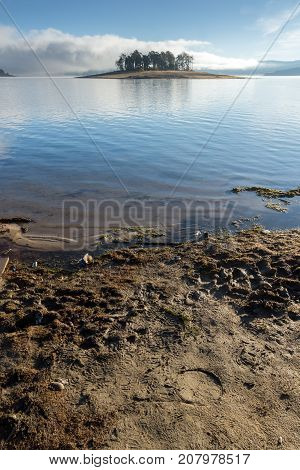 Amazing Autumn Landscape of Batak Reservoir, Pazardzhik Region, Bulgaria