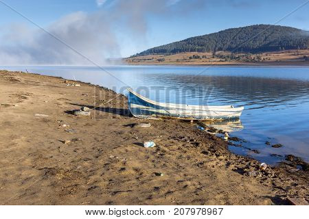 Amazing Autumn Landscape of Batak Reservoir, Pazardzhik Region, Bulgaria