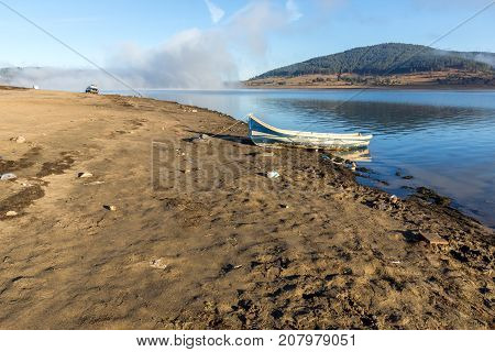 Amazing Autumn Landscape of Batak Reservoir, Pazardzhik Region, Bulgaria