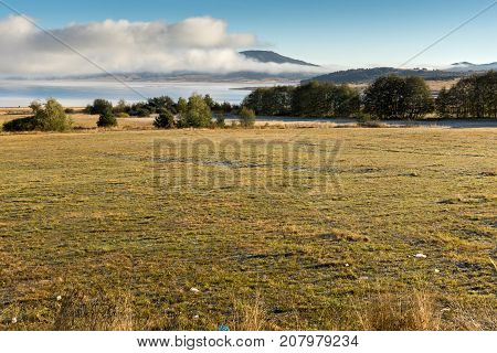 Amazing Autumn Landscape of Batak Reservoir, Pazardzhik Region, Bulgaria