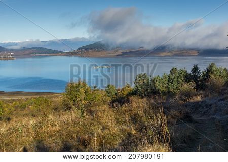 Amazing Autumn Landscape of Batak Reservoir, Pazardzhik Region, Bulgaria