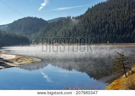 Amazing Autumn Landscape of  Golyam Beglik Reservoir, Pazardzhik Region, Bulgaria