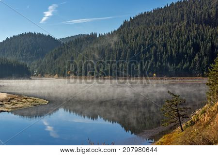 Amazing Autumn Landscape of  Golyam Beglik Reservoir, Pazardzhik Region, Bulgaria