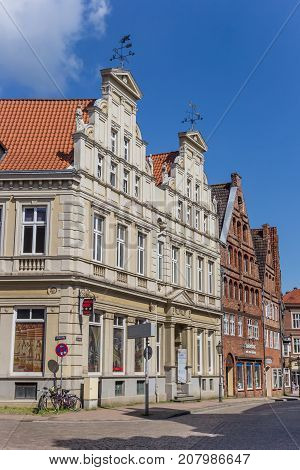 LUNEBURG, GERMANY - MAY 21, 2017: Historic house in the old town of Luneburg Germany
