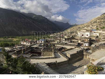 Marpha Village And Apple Gardens In Nepal