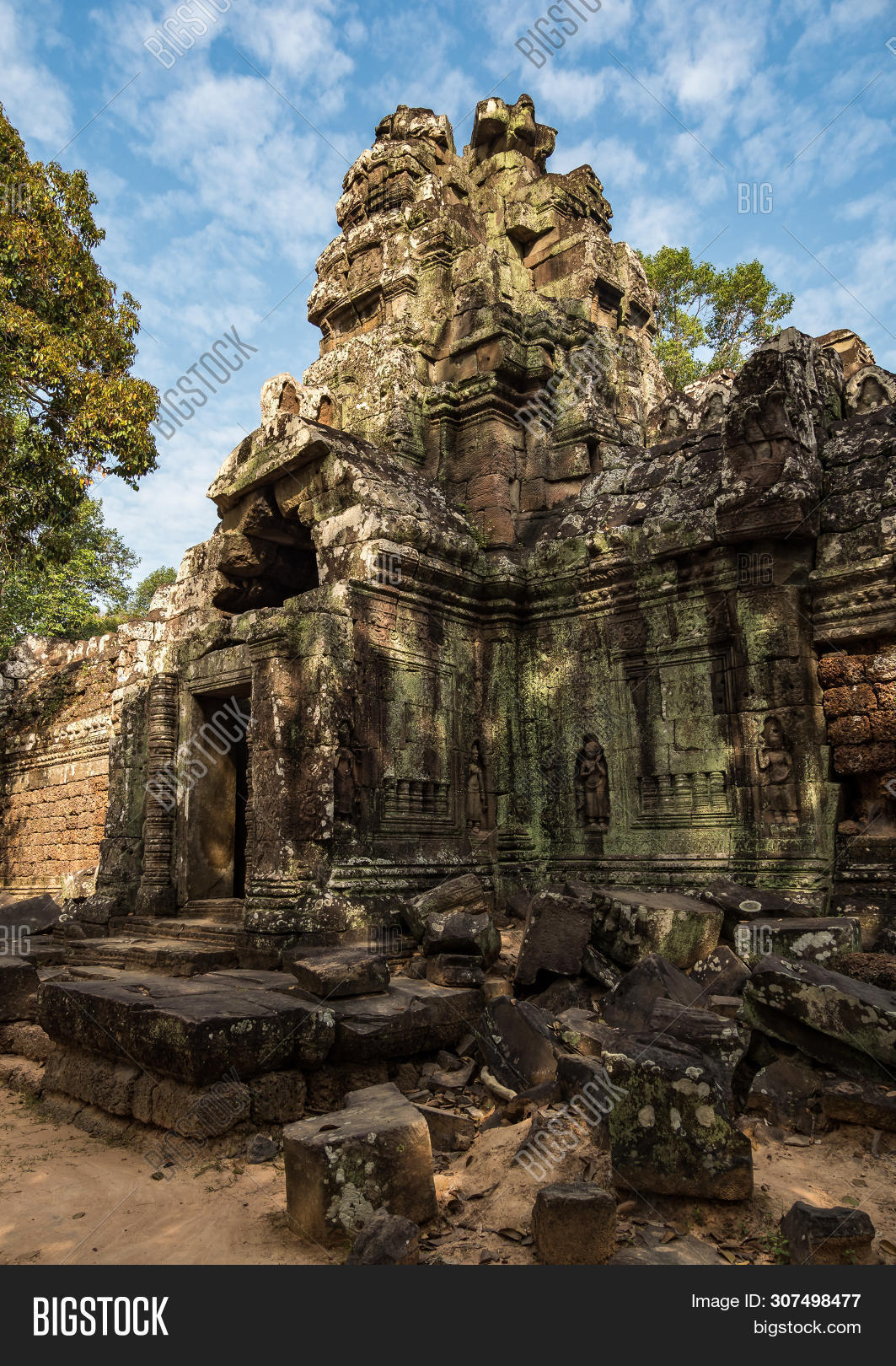 Ancient Ruins Ta Som Image Photo Free Trial Bigstock
