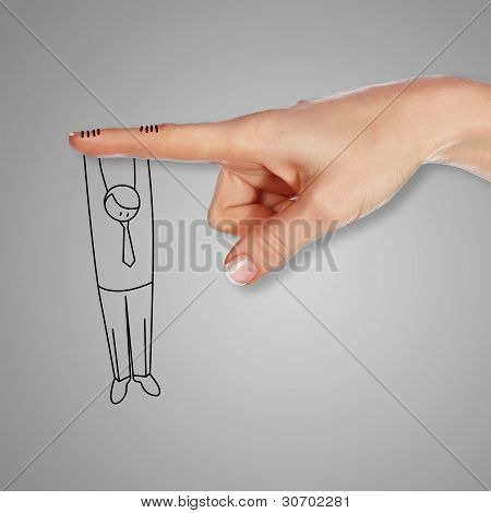 Muž pod hrozbou selhání