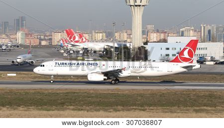 Airplane Takeoff From Airport