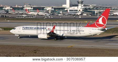 Airplane Takeoff From Airport