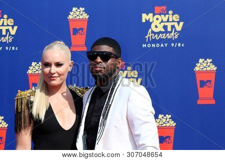 LOS ANGELES - JUN 15:  Lindsey Vonn, PK Subban at the 2019 MTV Movie & TV Awards at the Barker Hanger on June 15, 2019 in Santa Monica, CA