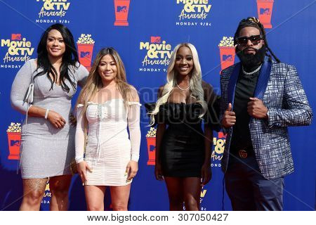 LOS ANGELES - JUN 15:  Lisa VanAllen, Lizzette Martinez, Faith Rodgers, Roderick Gartell at the 2019 MTV Movie & TV Awards at the Barker Hanger on June 15, 2019 in Santa Monica, CA