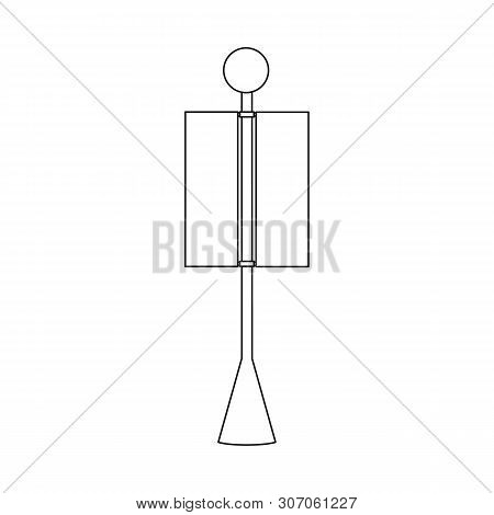 Vector Design Of Banner And Lamp Symbol. Set Of Banner And Rectangle Vector Icon For Stock.