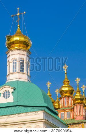 Sergiev Posad, Russia - June, 8, 2019: Troitse-sergiyevsky monastery