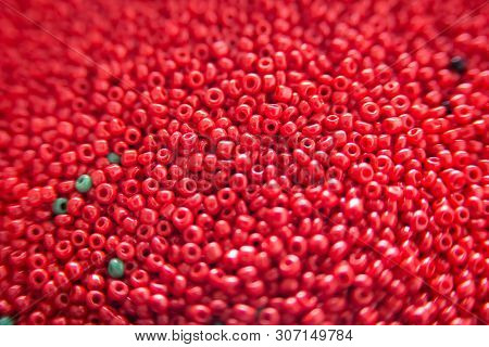 Lots Of Colorful Fusible Plastic Beads Used For Arts And Craft. Decoration For Wallpaper Desktop, Po
