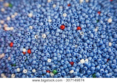 Lots Of Colorful Fusible Plastic Beads Used For Arts And Craft. Decoration For Wallpaper Desktop, Po