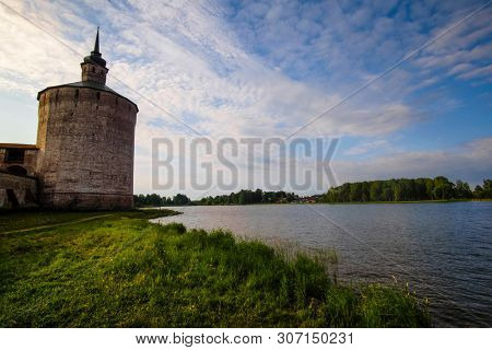 Tower of Kirillo-Belozersky Monastery in Kirillov, Russia