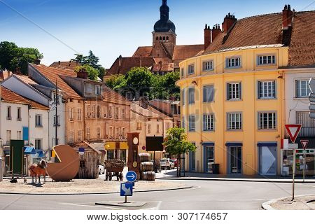 Central Square Near The Bridge, Gray Town, France