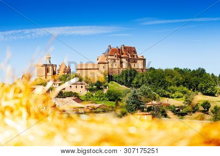 Medieval Hill Top Village Of Biron In France