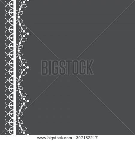 Retro Lace Pattern Vector Greeting Card Or Wedding Or Birthday Party Invitation, Ornamental Repetiti