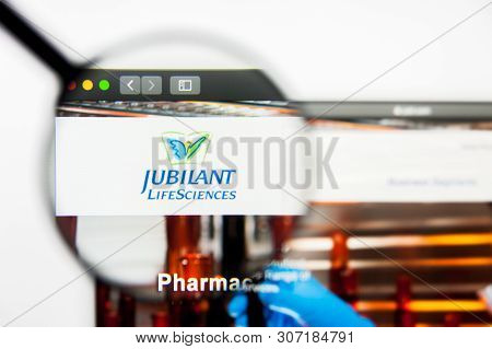 New York, New York State, Usa - 18 June 2019: Illustrative Editorial Of Jubilant Life Sciences Websi