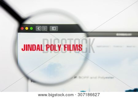 New York, New York State, Usa - 18 June 2019: Illustrative Editorial Of Jindal Poly Films Website Ho