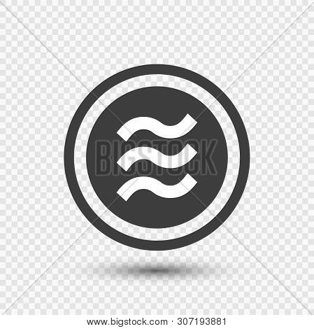 Libra Coin.logo Finance On Transparent Background.vector Illustrator
