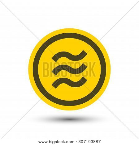 Libra Coin.logo Finance On White Background.vector Illustrator