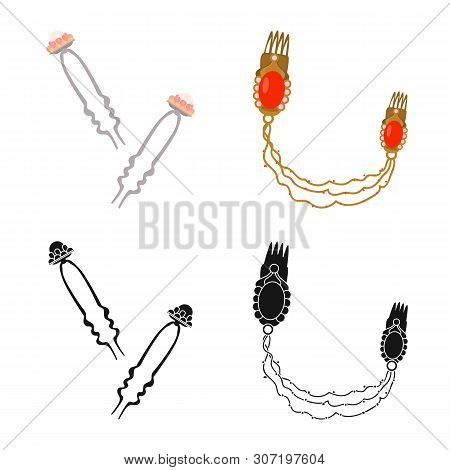 Vector Illustration Of Beauty And Fashion Icon. Collection Of Beauty And Female Vector Icon For Stoc